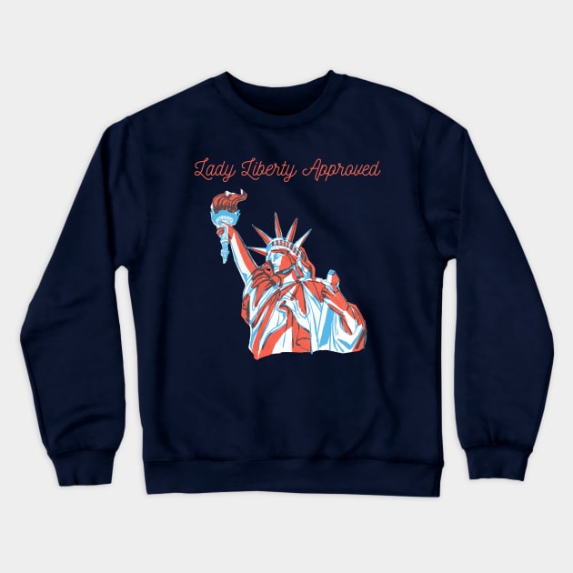 Lady Liberty Crewneck Sweatshirt by Ktees